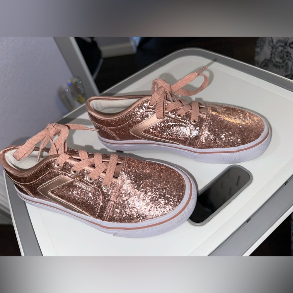 Rose Gold Sparkly Airwalk shoes